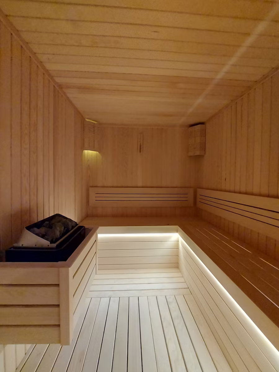 Custom sauna installation